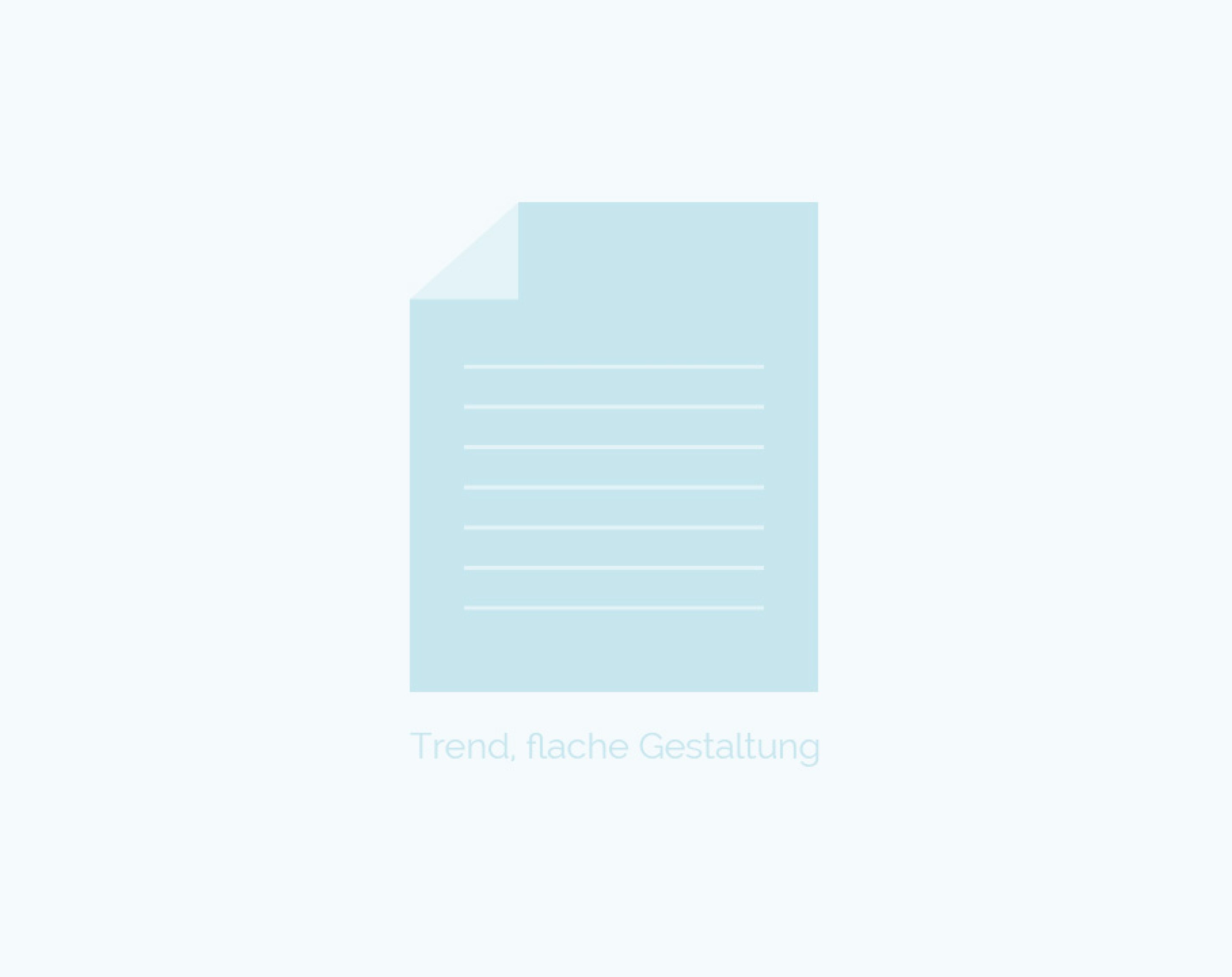 Flache Gestaltung, Trend Flache Gestaltung, Trend