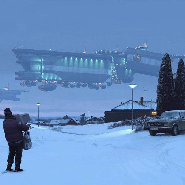 Science Fiction Kunstwerke, Simon Stålenhag Science Fiction Kunstwerke, Simon Stålenhag
