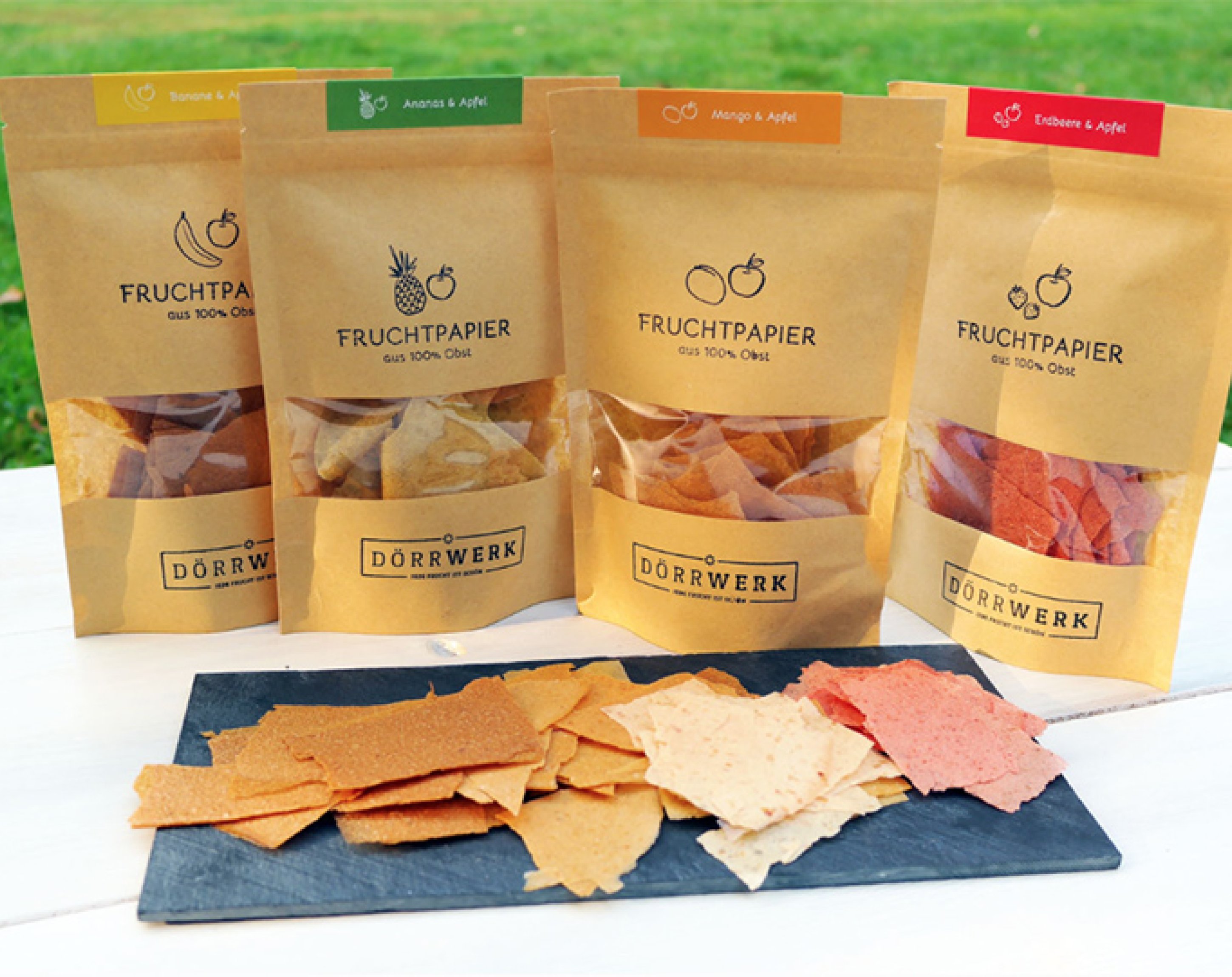 Fruchtpapier, Dörrwerk Fruchtpapier, Dörrwerk